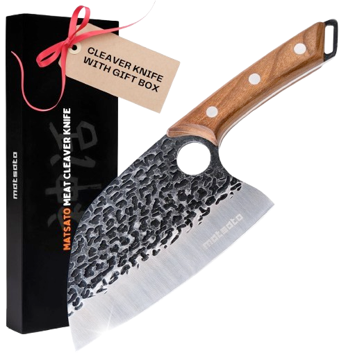 Japanese Steel Cooking Butcher Knife for Meat & Vegetables
